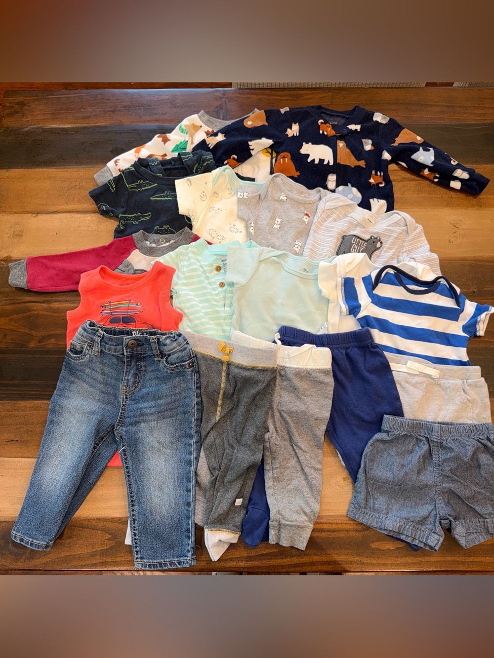Baby Boy Clothes Lot 6-9 Months 18 Piece Bundle